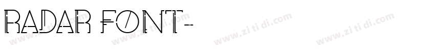 RADAR FONT字体转换
